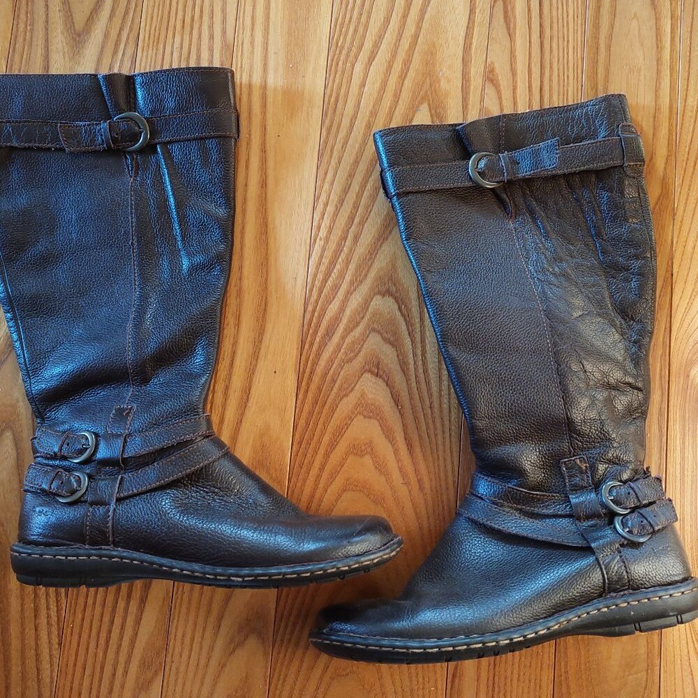 Womens boc Extra Wide Calf Leather Boots